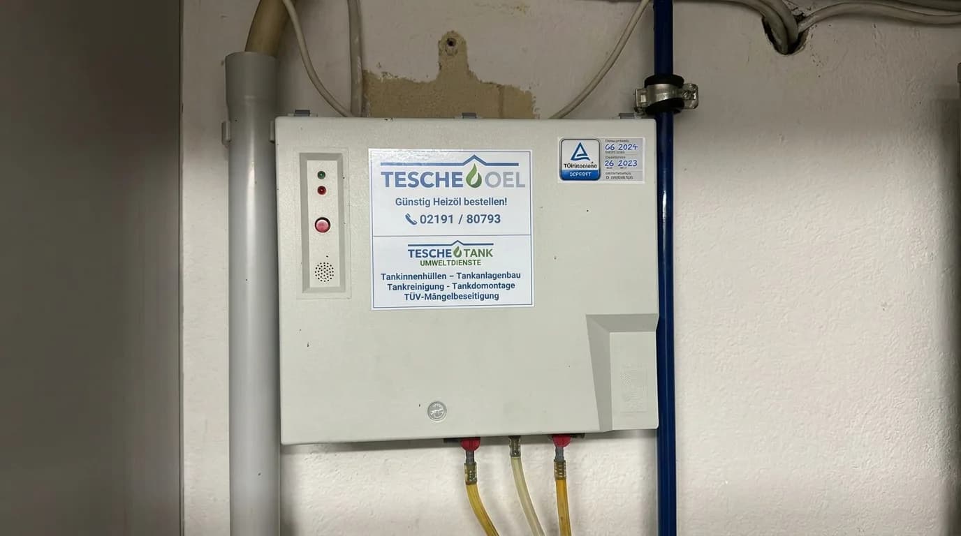 Weißes Leckanzeigegerät der R. Tesche GmbH für Tankanlagen in Radevormwald